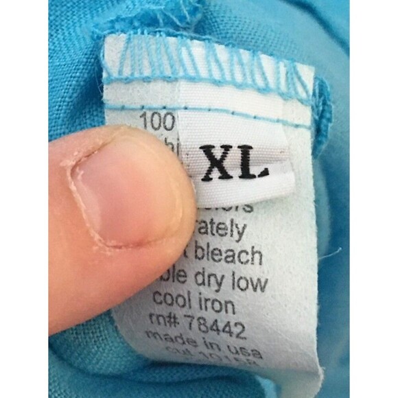 Russ Berens Dress Women's Size XL Blue Knee Length Round Neck Sleeveless - Picture 7 of 7